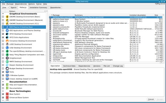 Gestionnaire de paquets basé sur QT YQPkg