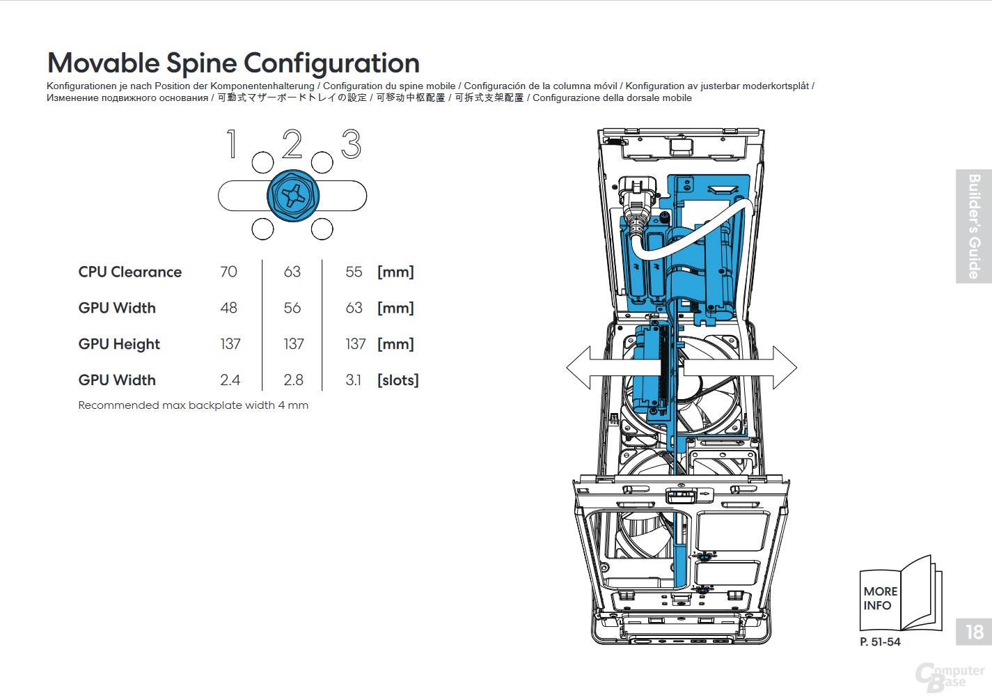 Fractal Design Era 2 en test : options de configuration du support de la carte mère