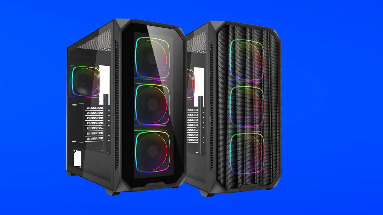 Sharkoon AK5G and AK5M RGB: fans highlight the angularity of the case design