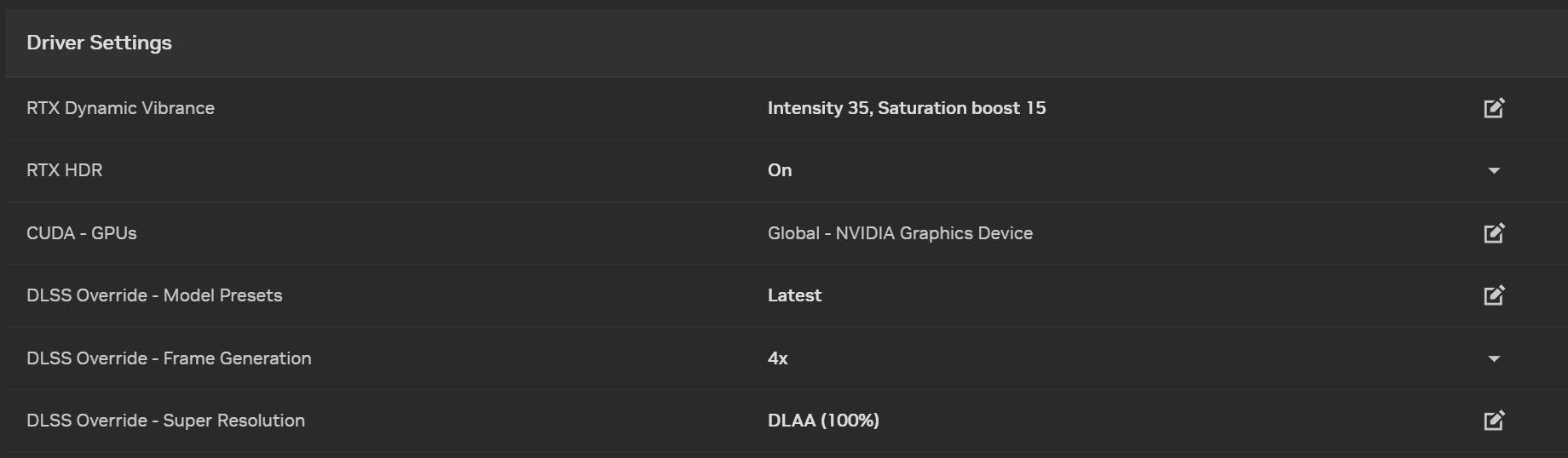 Nvidia DLSS Overide i Nvidia-appen