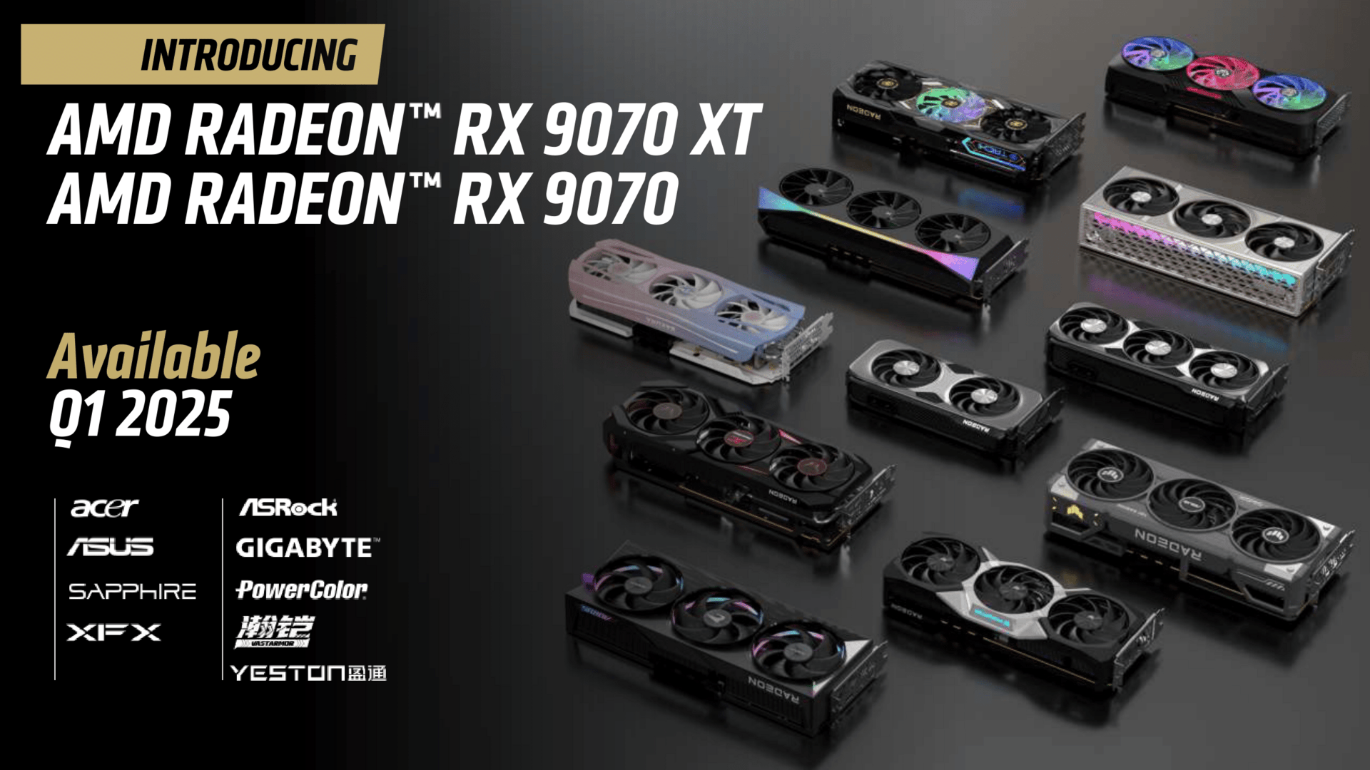 AMD promises first custom designs of the Radeon RX 9070 XT and Radeon RX 9070