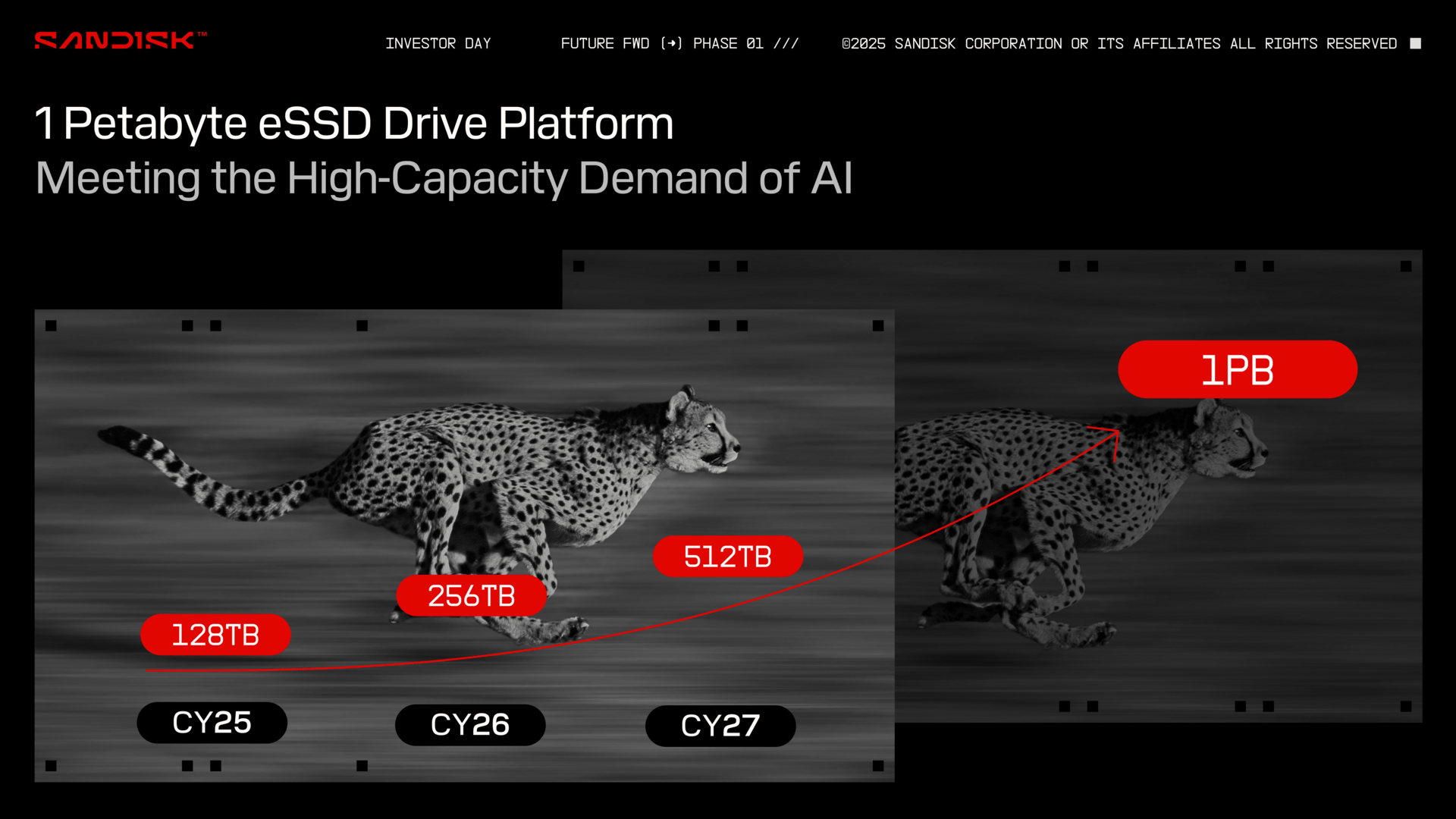 Ambitious road: Sandisk wants to double SSD capacity to 256 TB and 512 TB for the next few years, Petabyte SSD is getting closer