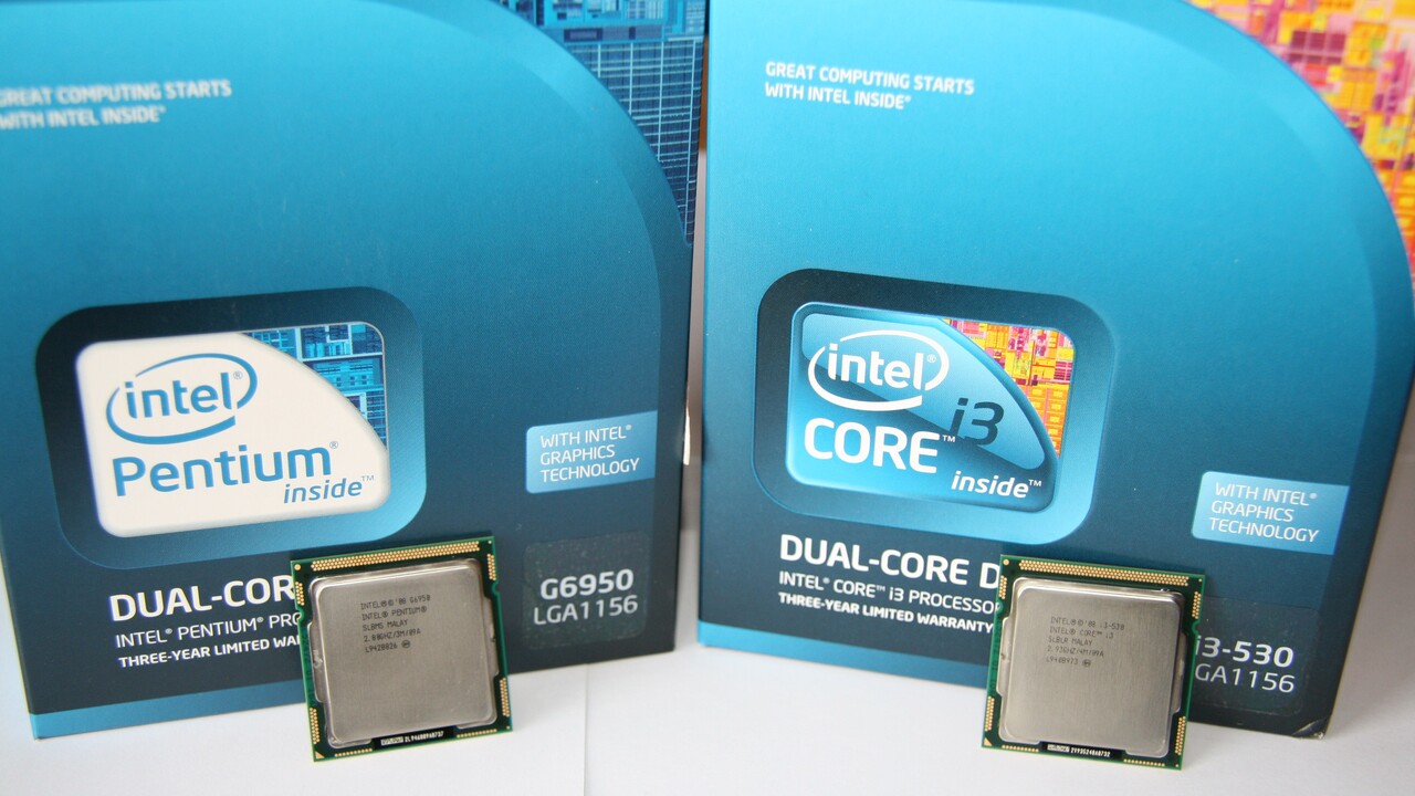 Dans le test il y a 15 ans: Intel's Sparkönige Pentium G6950 et Core i3-530