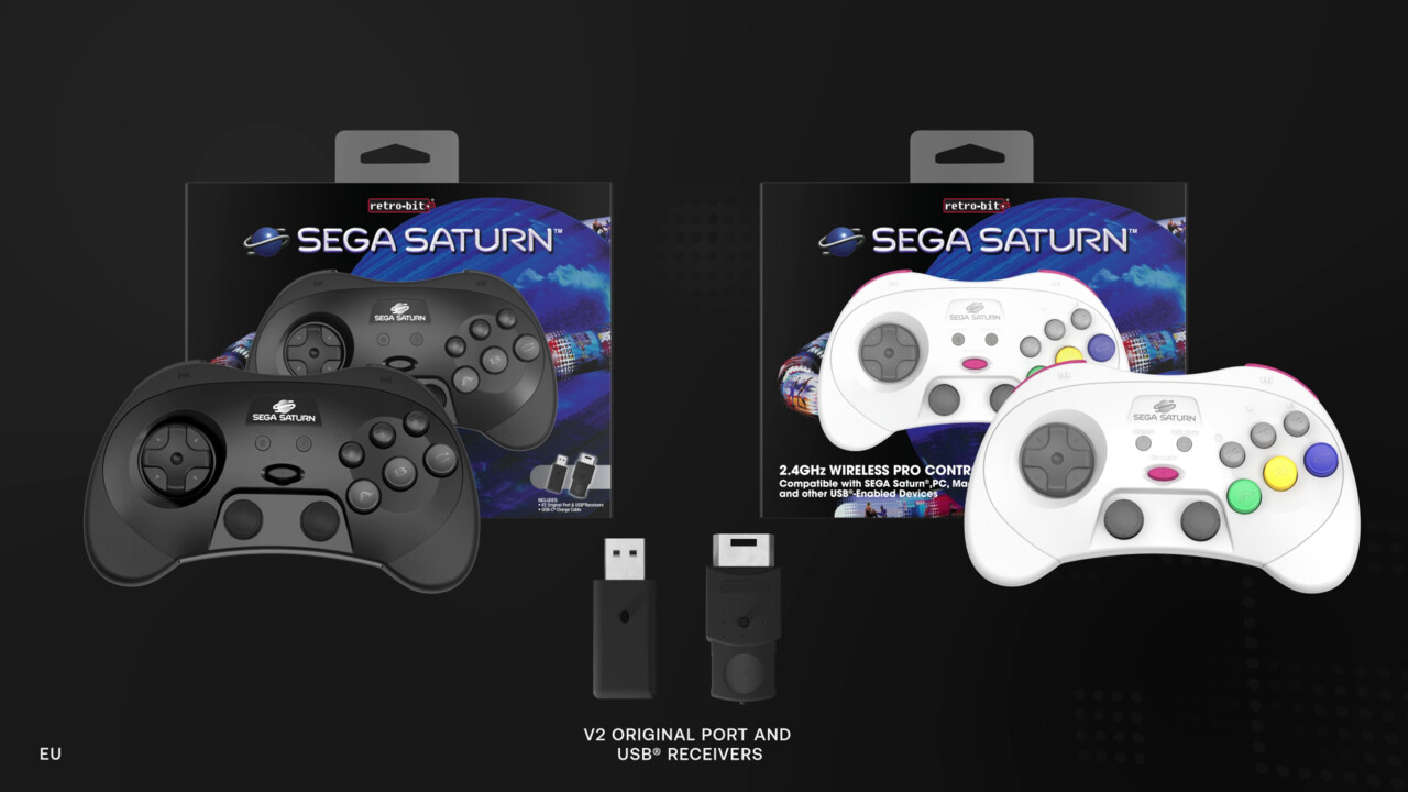 Retro-bit x sega: retro-controller per sega mega drive e sega saturn