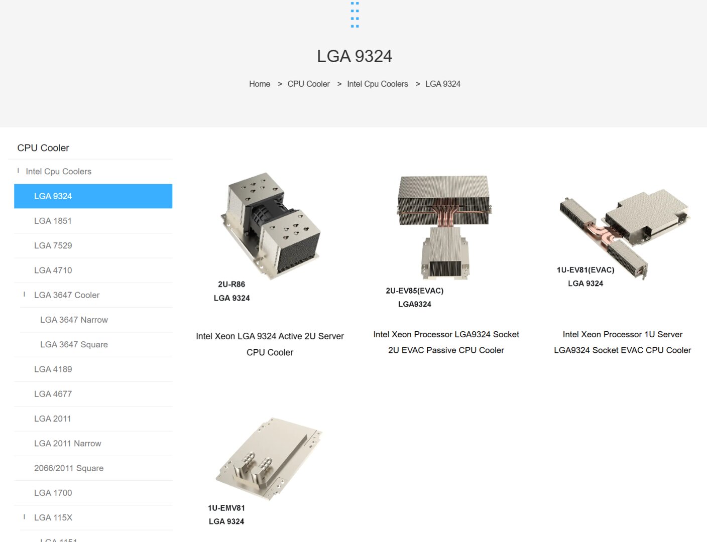 Côtre pour Intel's LGA 9324 (Diamond Rapids)