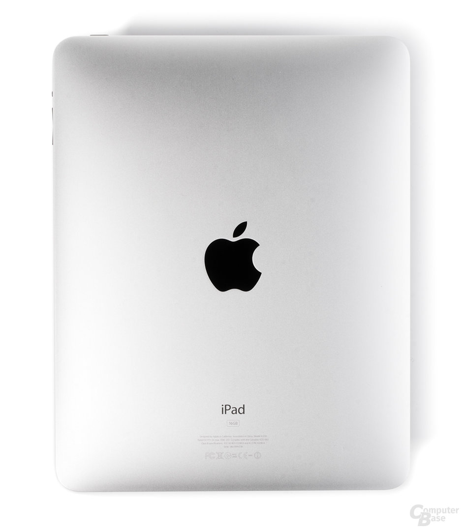 Alumínio escovado: a parte traseira do iPad