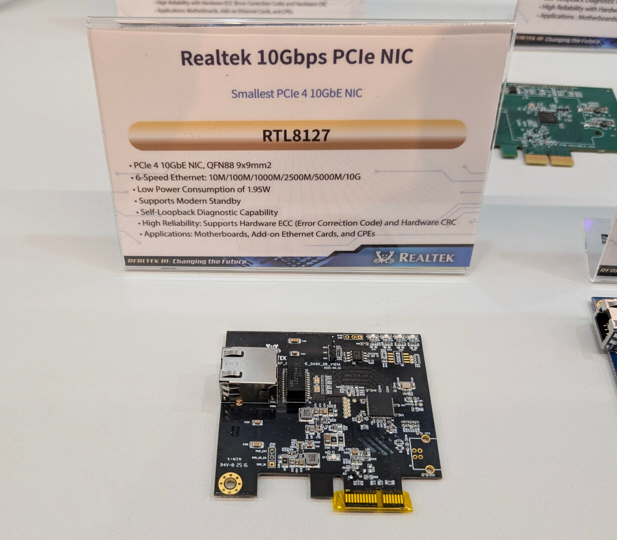 10 GBE nätverkskort med Realtek RTL8127