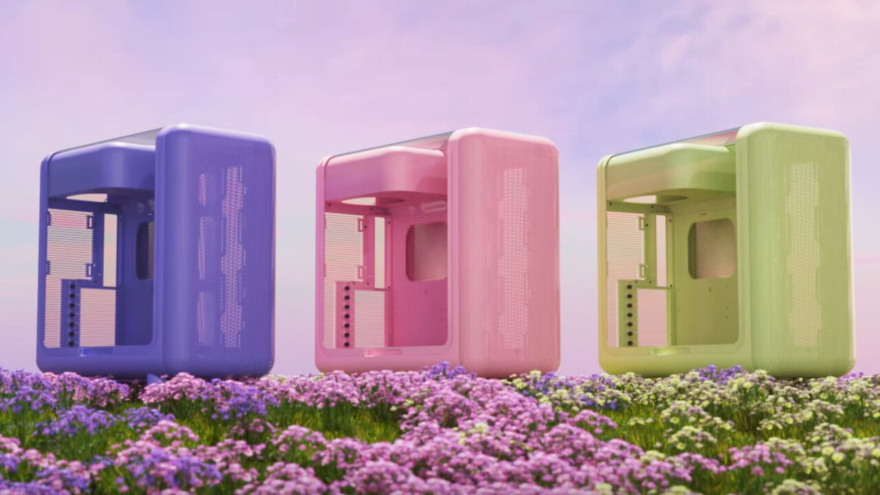 Carcasa Hyte X50 Air ATX: Tonos pastel y curvas que evocan los años 60
