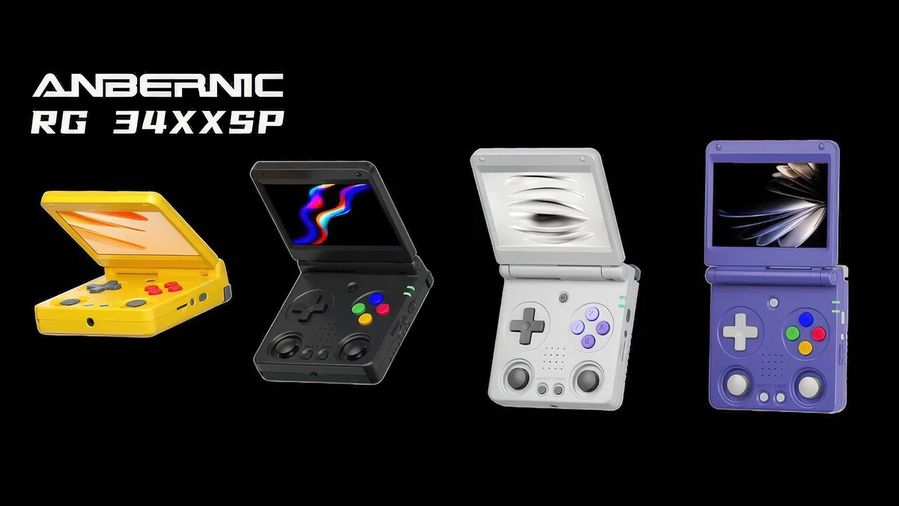 Retro Handheld: Anbernic anuncia RG 34XXSP com joysticks duplos
