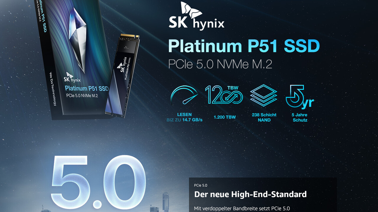 SK Hynix Platinum P51: SSD på väg till detaljhandeln och ska snart testas
